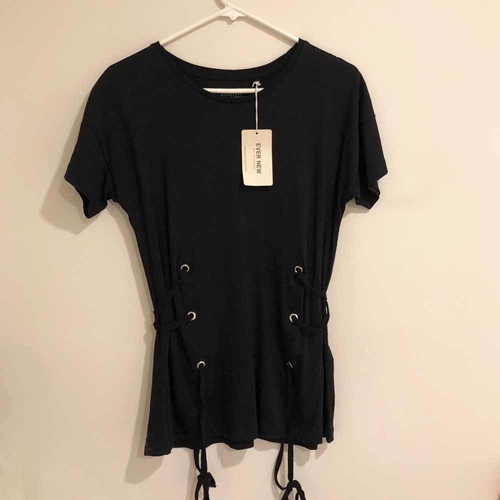 Brand new shirt with lace up sides